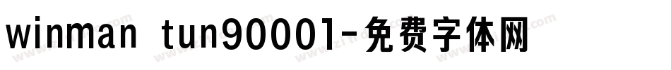 winman tun90001字体转换